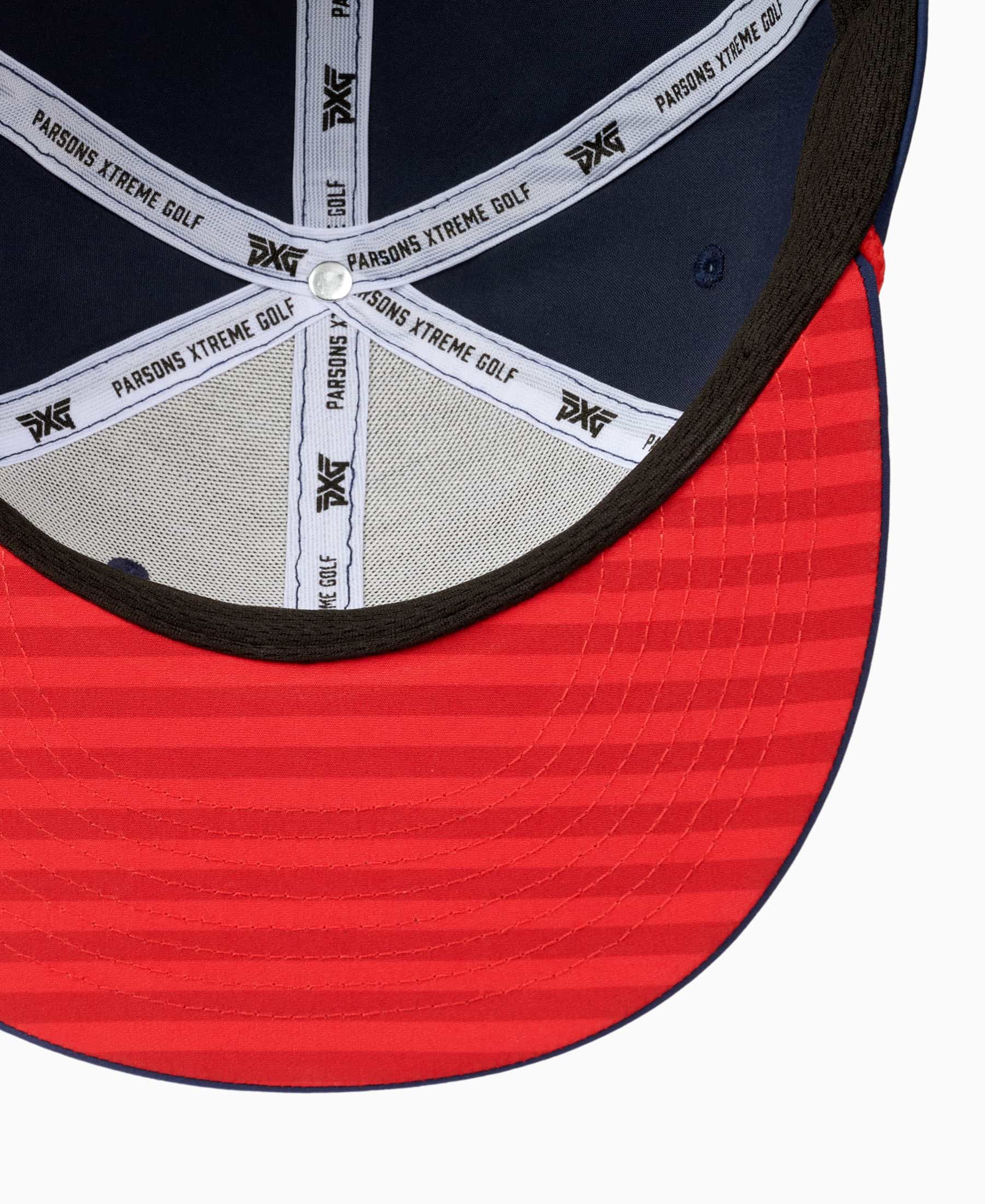 2024 Stars & Stripes 6-Panel Adjustable Flat Bill Cap | Golf Hats 